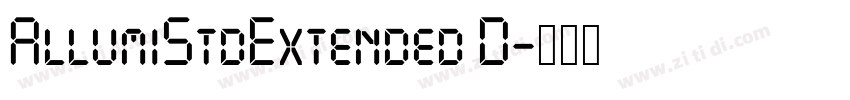 AllumiStdExtended D字体转换 AllumiStdExtended D字体转换